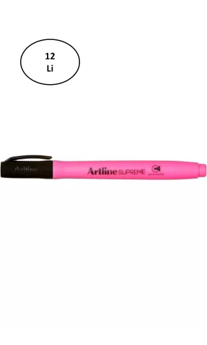 Artline Supreme Fosforlu Kalem Pembe 12li