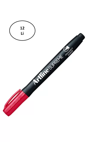 Artline Supreme Permament Markör 1.0 Mm Kırmızı 12li