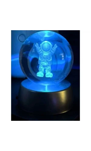 ASTRONOT Plastik altlıklı Işıklı Cam Küre 6cm