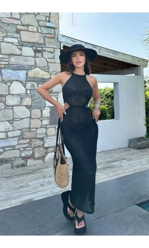 Aurelie Ajurlu Cut Out Elbise 2767