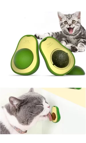 Avokado Tasarımlı Kedi Yalama Topu