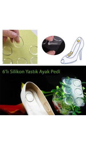 Ayak Nasır 6lı Ped - Ayak Vurma Önleyici Silikon Ped