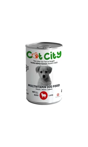 Az Tahıllı Kuzu Etli Yavru Köpek Konserve Yaş Mama 400 gr ( 3 Adet )