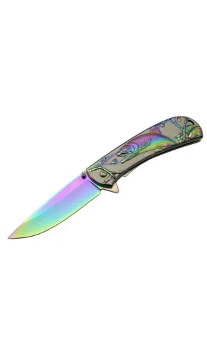 Balık Çakı Yst5954rb Gökkuşağı 20 Cm Manuel, Kemerlikli