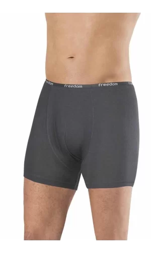 Bambu Düz Renk Erkek Boxer Füme - 1275A