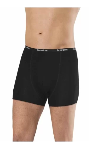 Bambu Düz Renk Erkek Boxer Siyah - 1275A