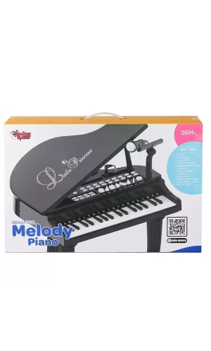 Bao-1403b 0237 Mikrofonlu 37 Tuşlu Mp3 Çalar Büyük Siyah Piyano