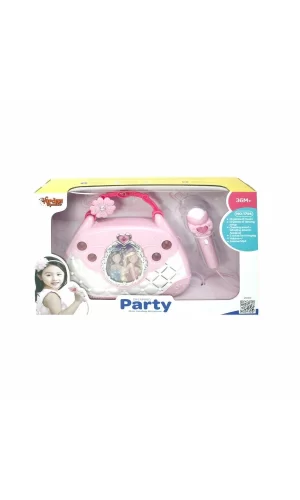 Bao-1706 Mikrofonlu Mp3 Çalar Parti Müzikleri El Çantası-vardem