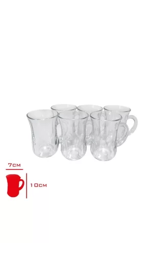 Bardak Kulplu 6 Li Istikane Mug Royaleks-81674