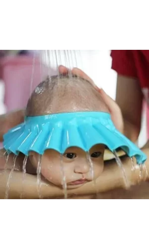 Bebek Banyo Şapkası Mavi