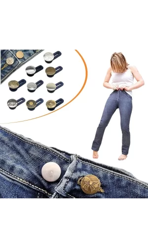 Beden Büyülten- Küçülten Düğme Seti 10 Adet Yedek Kot Düğme Seti