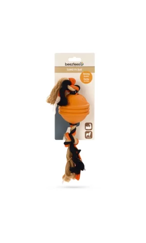 Beeztees İpli Turuncu Top Köpek Oyuncak 31,8x7,9x7,9 cm
