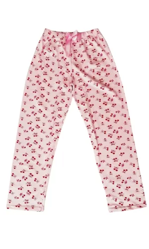 Beli Lastikli Mevsimlik Viskon Penye Pantolon Pembe