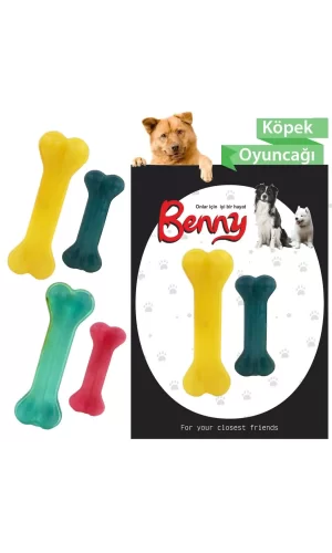 Benny Köpek Oyuncağı İkili Kemik 14 x 4.5 cm ve 3 x 9 cm İki Adet