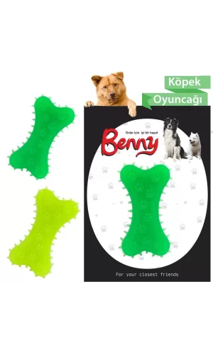 Benny Köpek Oyuncağı Kemik 5.5 x 10 cm Çeşitli Renklerde