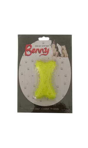 Benny Köpek Oyuncağı Kemik 5.5 x 10 cm Sarı
