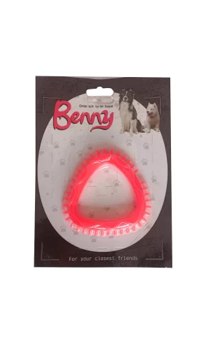 Benny Köpek Oyuncağı Üçgen 8 x 8.5 cm Kırmızı