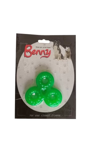 Benny Köpek Oyuncağı Üçlü Halka 9 x 9 cm Yeşil