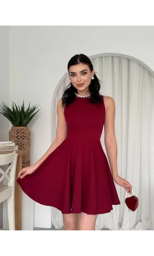 Berl Cep Detaylı Elbise