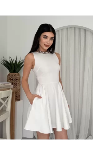 Berl Cep Detaylı Elbise