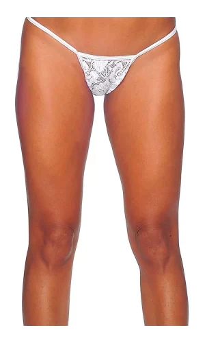 Beyaz Dantelli Tanga Tm1165