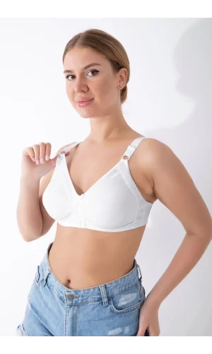 Beyaz Dikişsiz Toparlayıcı Sütyen - 501