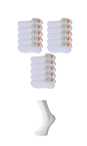 Beyaz Erkek Babet Çorap 15 çift