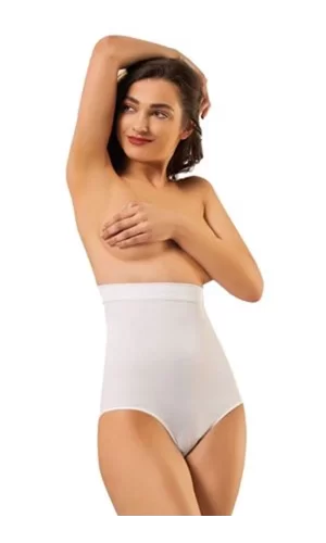 Beyaz Kadın Dikişsiz Slip Korse - 780