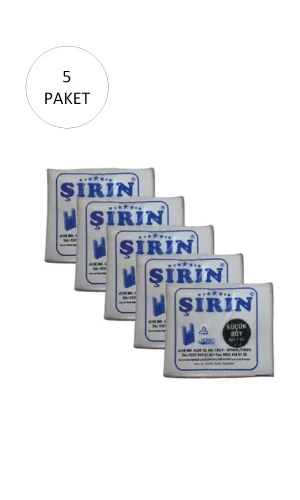 Beyaz Kalın Atlet Poşet Küçük Boy 25x45 Cm 1 Kg 5 Paket (Takriben 550 Adet)