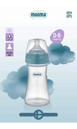 Biberon Anti Kolik Biberon 250 Ml Kapaklı Biberon 0 - 6 Ay (yavaş Akış)