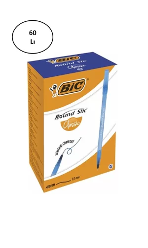 Bic Round Stic Tükenmez Kalem Mavi 60lı