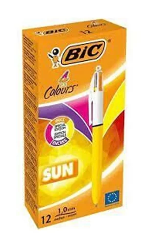 Bic Tükenmez Kalem Büro Bic Sun 982871 4 Renk 12li