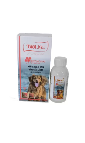 Biolive Biotin Köpekler İçin Tüy Döküm Önleyici Sıvı Vitamin 100ml