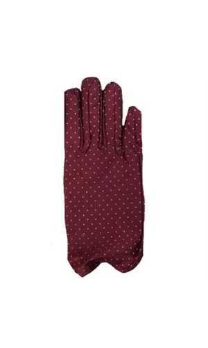 Bordo Renk Puanlı Çocuk Eldiveni