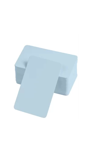 Boş Kelime Kartları 5x8 cm - 50 Adet Oval Kenarlı | Tabu & Not Kartları - Mavi