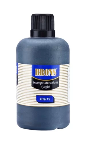 Brons Istampa Mürekkebi Yağlı 500 Cc Mavi Br-320