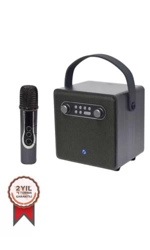 Bts-1688 Yeşil Mikrofonlu Karaoke Bluetooth Hoparlör