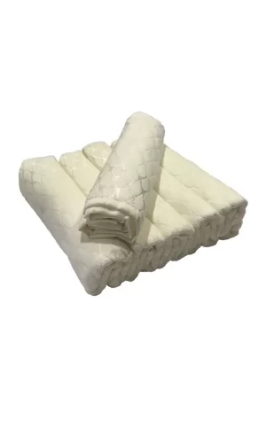 Bulteks Jakarlı Kadife Desen 1 Havlu 30X50