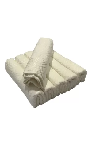 Bulteks Jakarlı Kadife  Havlu 30X50 - Desen 2