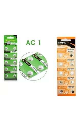 Buton Pil - Saat Lazer Hesap Makinesi Pili 10lu Paket  Ag1 Lr621/lr60 1.55v