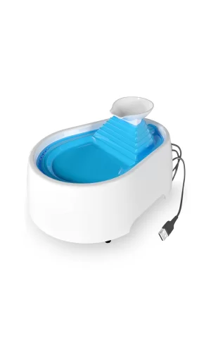Cado Pet Kedi Köpek Su Pınarı Şelale 2 Litre - 5 volt ( usb'li ) Mavi
