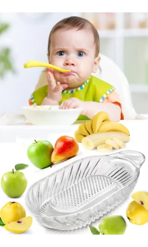 Cam Elma ve Sebze Rendesi Bebekler İçin Yemek Hazırlama