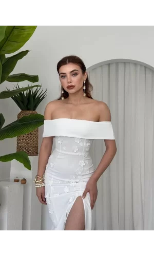 Cası Straplez  Elbise