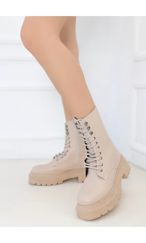 Caxa Nude Cilt Bağcıklı Bot