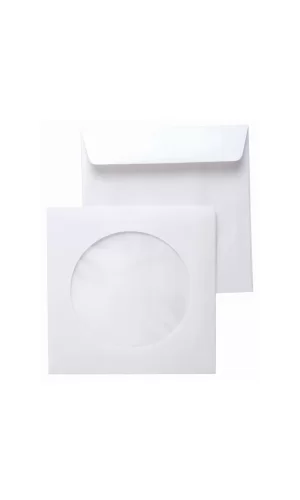 Cd Zarfı 12,5x12,5 1. Hamur 80 Gram Pencereli 500lü - Ürün Kodu : DOĞ.AS-3003