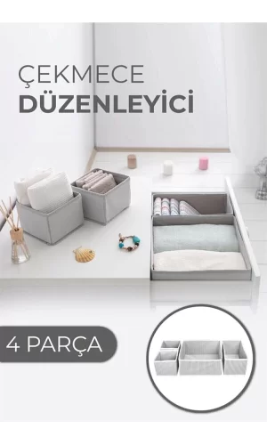 Çekmece Düzenleme Kutu Seti Organizer 4lü Set
