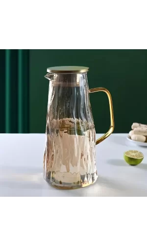 Çelik Kapaklı Cam Sürahi 1800 ml