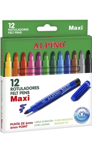 Cem Alpino Maxi Keçeli Kalem 12 Renk