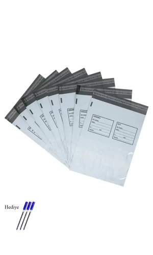 Cepli Küçük Boy Kargo Poşeti 24x30+5 cm - 200 Adet (40+40=80 Mikron)