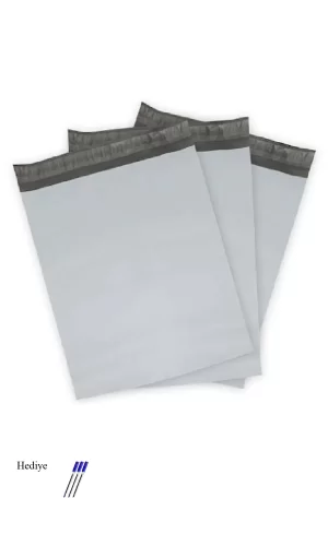 Cepsiz Büyük Boy Kargo Poşeti 35x45+5 cm - 100 Adet (40+40=80 Mikron)